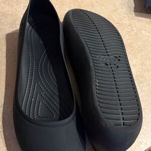 CROCS Women's Classic Black Ballet Flats